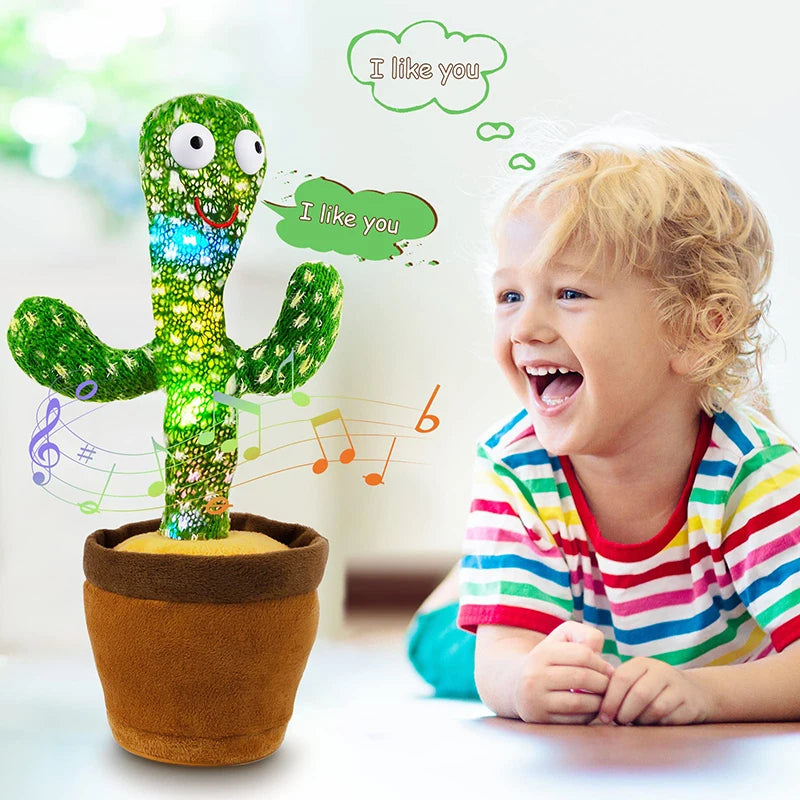 Dancing Cactus 120 Song Speaker Talking Usb Battery Voice